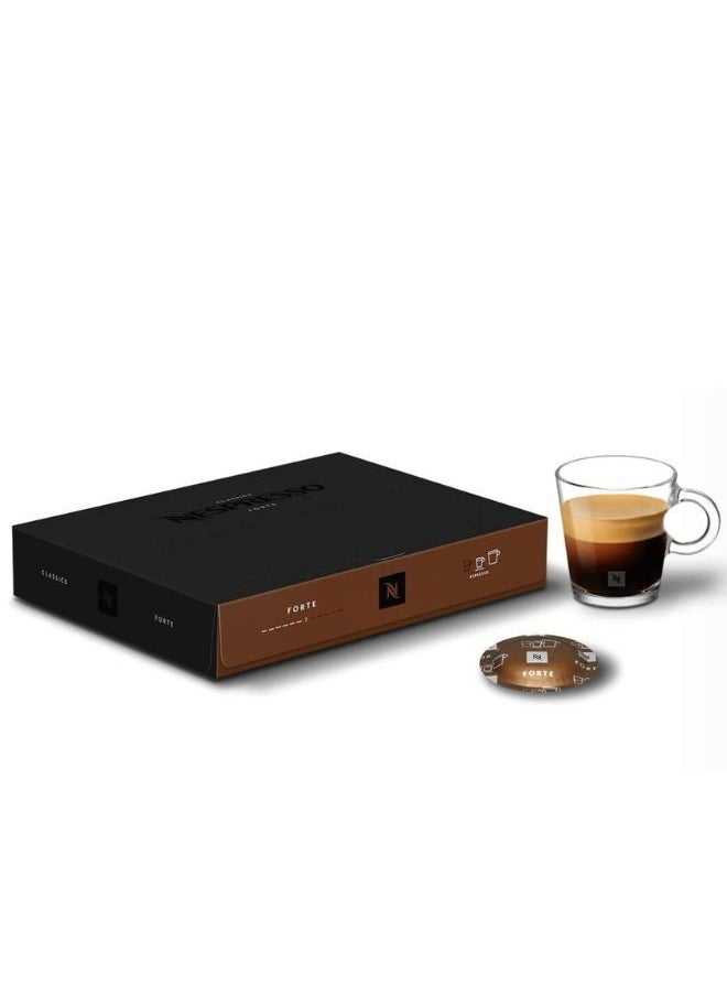 Nespresso - NESPRESSO Professional Capsules Pods - 50 Capsules Forte - Image 1