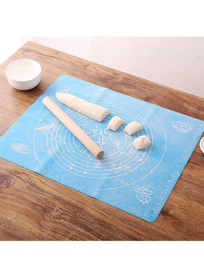 Non-Stick Silicone Rolling Pastry Mat Blue 40x30cm - Image 5