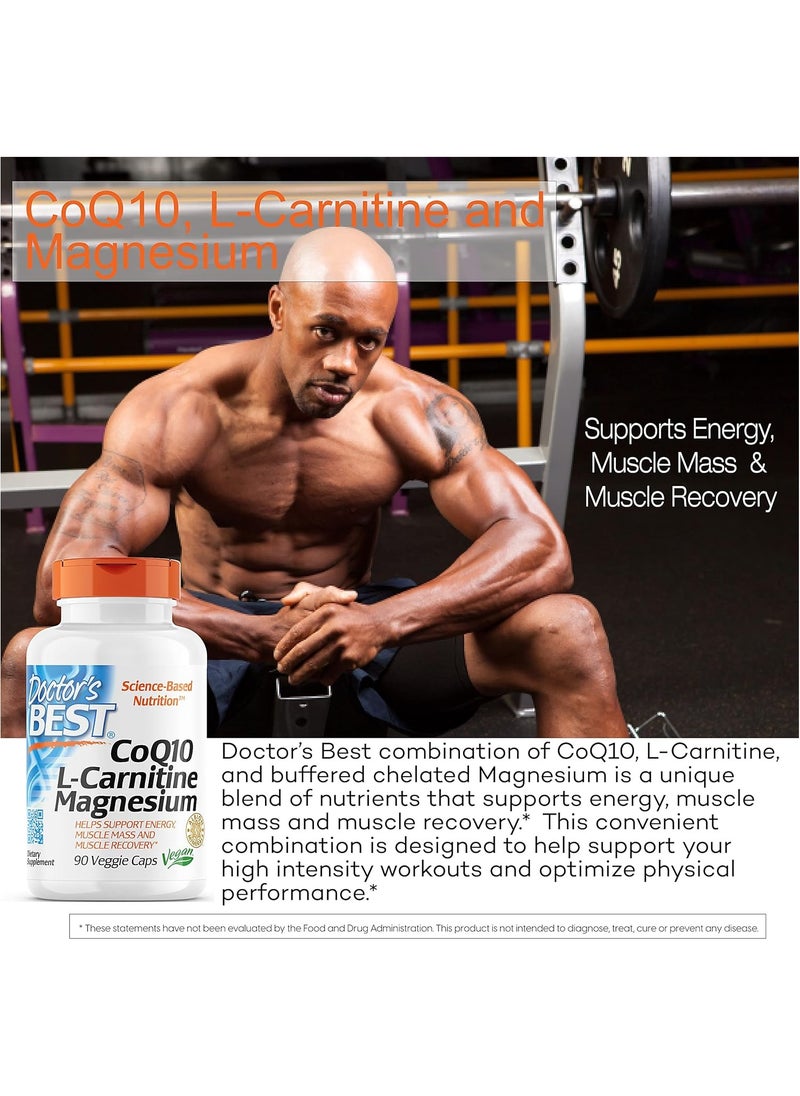 Coq10 Lcarnitine Magnesium 90 Veggie Caps