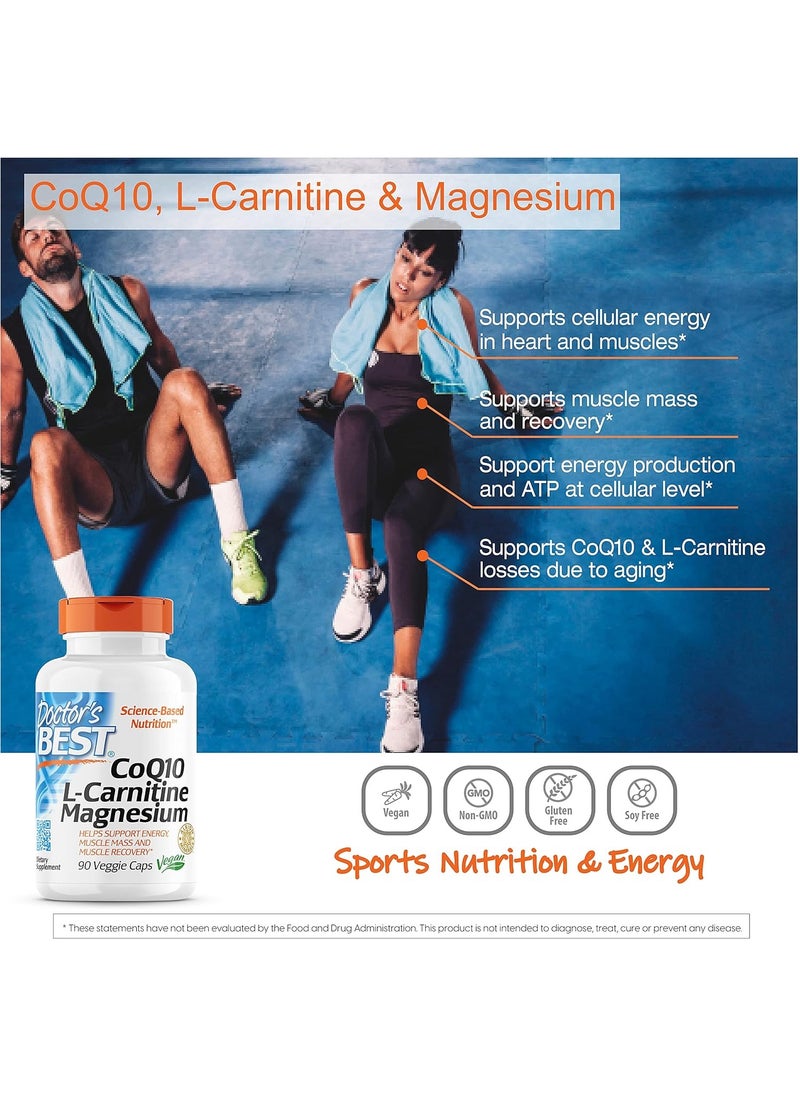 Coq10 Lcarnitine Magnesium 90 Veggie Caps