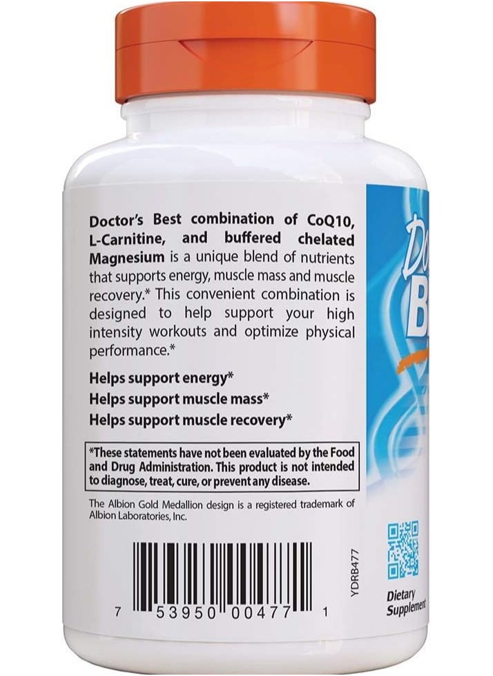 Coq10 Lcarnitine Magnesium 90 Veggie Caps