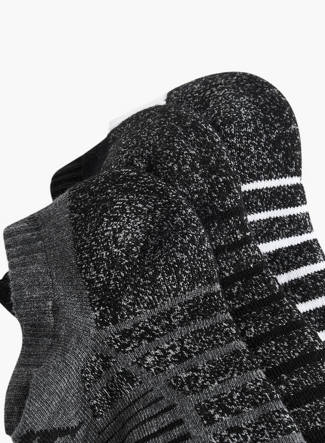 كابا طقم  جوارب كابا مخططة بطول الكاحل بنصف تيري - Image 4