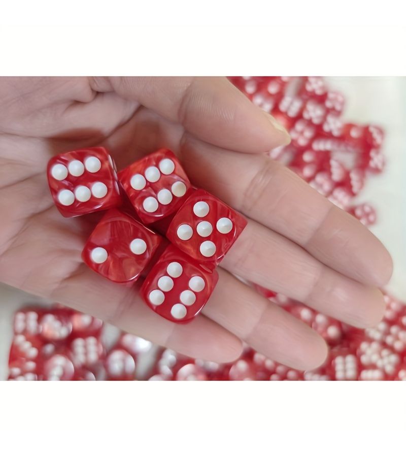 مجموعة نرد أكريليك متعدد السطوح مكونة من 5 قطع باللون الأزرق لألعاب RPG وMTG وDND اللوحية - Image 4