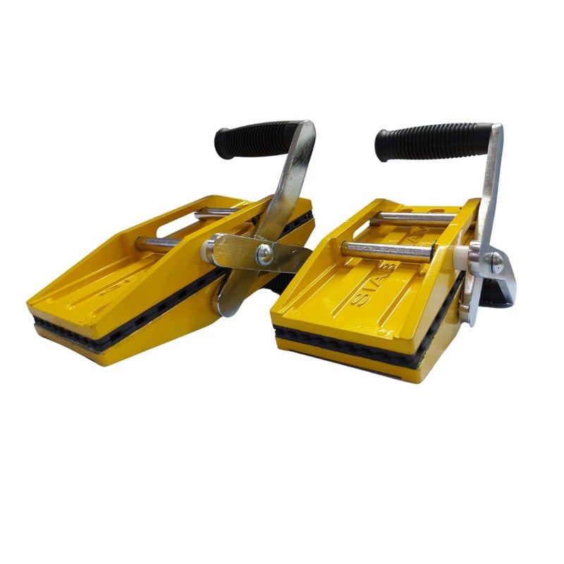 FACILE 2 PACK Double Handed Granite Carrying Clamps Stone Panel Carrier Lifting Tool Capacity 200Kg Transporting Heavy Duty Stone Tile Glass Carry for Glass Quartz Slab Marble040mm MM2MM Products  - Image 1