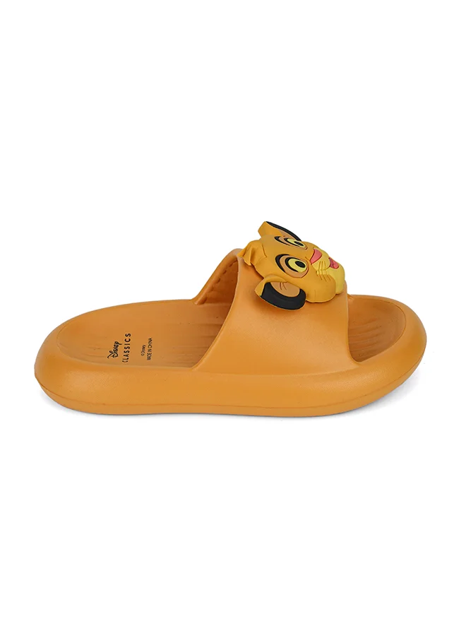 Urbanhaul  UrbanHaul Boys Disney Lionking Print Slip on Sliders For Kids Suitable for Daily Use :- Yellow for Men | Best Price UAE