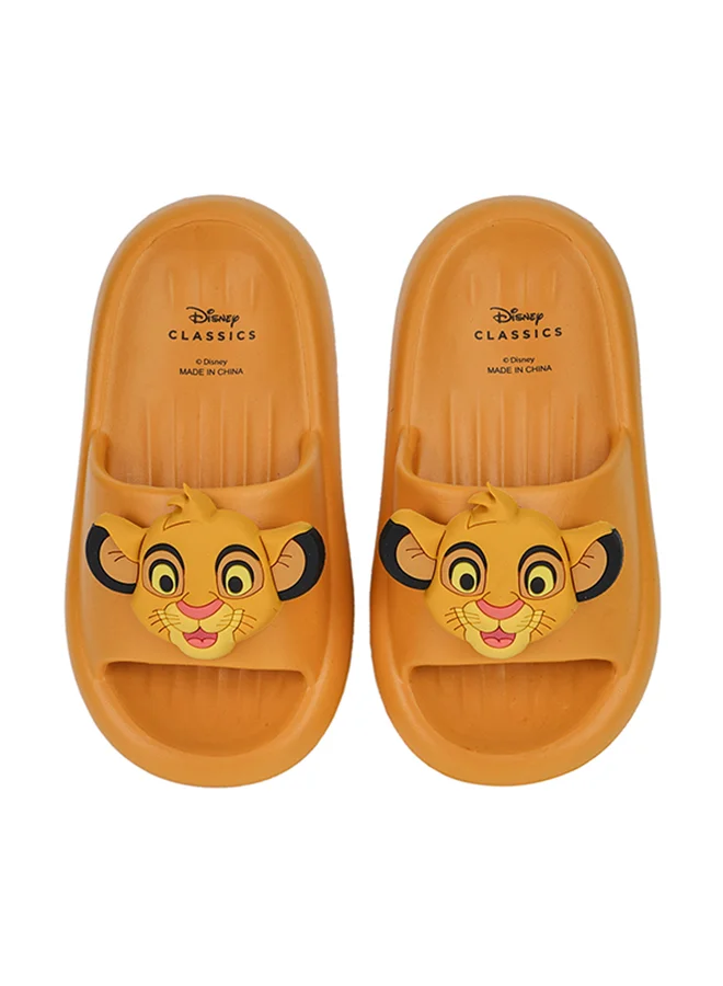 Urbanhaul  UrbanHaul Boys Disney Lionking Print Slip on Sliders For Kids Suitable for Daily Use :- Yellow for Men | Best Price UAE