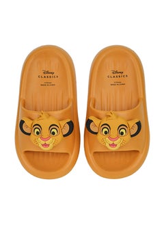 UrbanHaul UrbanHaul Boys Disney Lionking Print Slip on Sliders For Kids Suitable for Daily Use :- Yellow  - Image 3