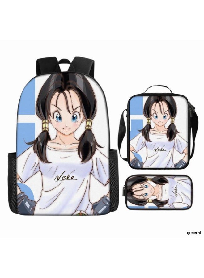 عام حقيبة الظهر المطبوعة الشائعة - مجموعة حقيبة الظهر المكونة من ثلاث قطع (يمكن استخدامها للطلاب والأطفال والأصدقاء للنزهات وتسلق الجبال وما إلى ذلك) - 61 - Image 1