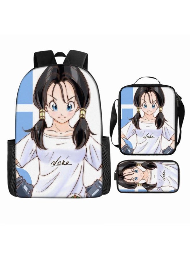 عام حقيبة الظهر المطبوعة الشائعة - مجموعة حقيبة الظهر المكونة من ثلاث قطع (يمكن استخدامها للطلاب والأطفال والأصدقاء للنزهات وتسلق الجبال وما إلى ذلك) - 61 - Image 3