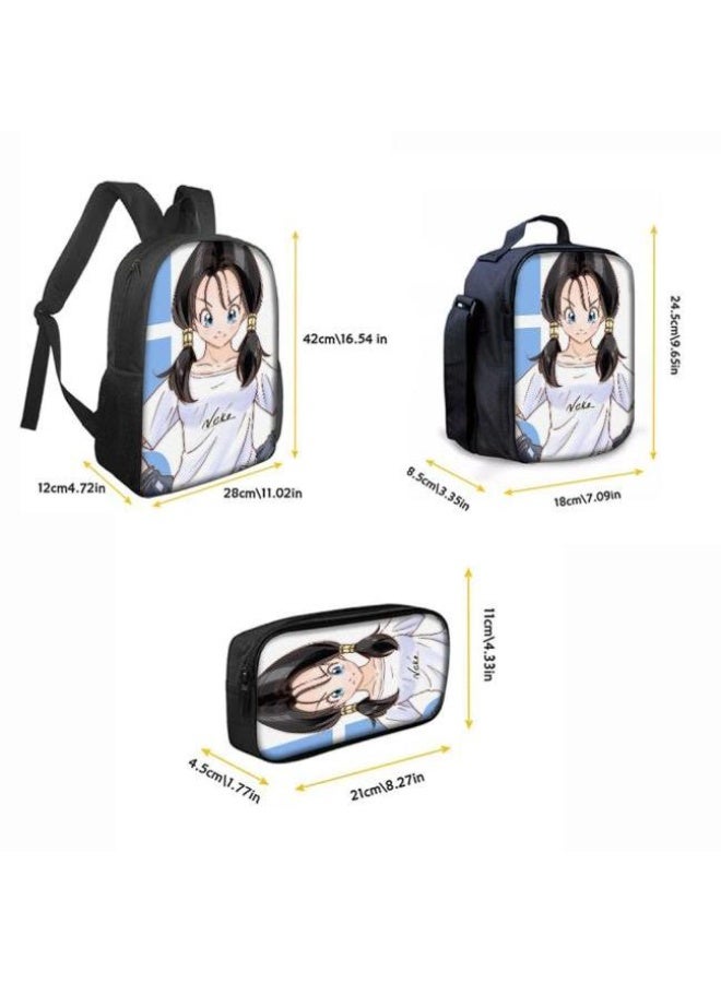 عام حقيبة الظهر المطبوعة الشائعة - مجموعة حقيبة الظهر المكونة من ثلاث قطع (يمكن استخدامها للطلاب والأطفال والأصدقاء للنزهات وتسلق الجبال وما إلى ذلك) - 61 - Image 4