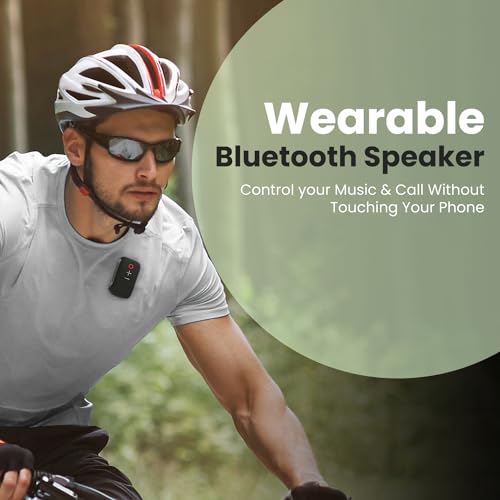 Portronics Talk Three Wearable Bluetooth Speaker with Mic, Magnetic/Spring Clip-On, Upto 10Hours Playtime, IPX5 Water/Dust Resistant, Bluetooth 5.3v, Big Buttons, Portable Speaker with Microphone - Image 2