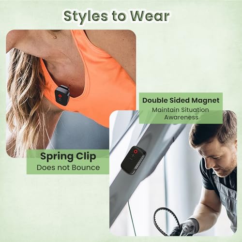 Portronics Talk Three Wearable Bluetooth Speaker with Mic, Magnetic/Spring Clip-On, Upto 10Hours Playtime, IPX5 Water/Dust Resistant, Bluetooth 5.3v, Big Buttons, Portable Speaker with Microphone - Image 4