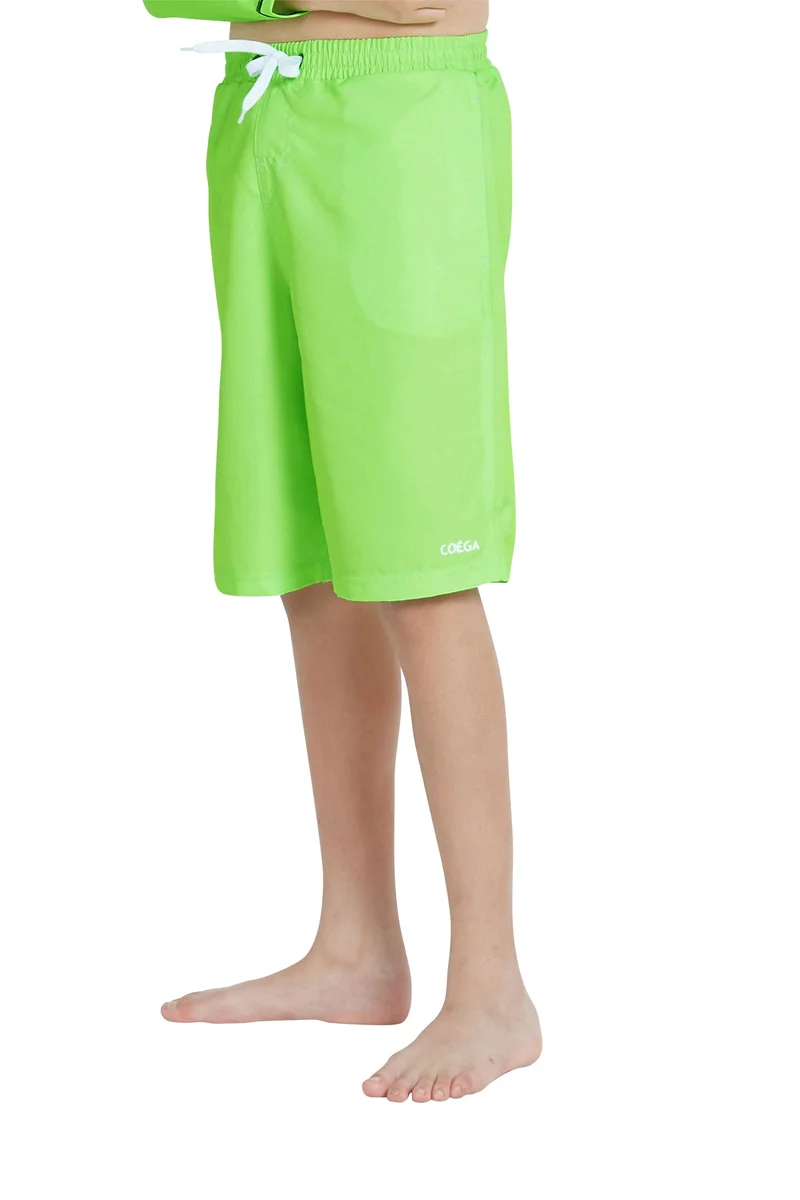 كويجا صن وير COEGA Boys Youth Swim Boardshorts - Nero Green Tie Dye