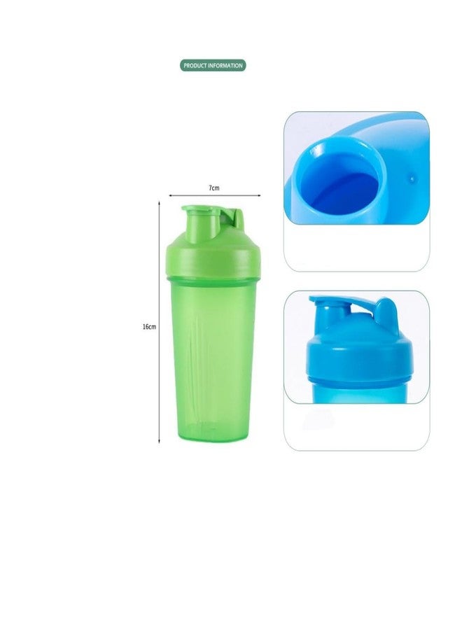 BKDRL Shaker Bottle for Protein Powder w. Classic Loop Top & BPA free,Secure Screw-On Lid, Stay Open Flip Cap,BPA Free-16oz (Whole White-16Oz-400ML) (SKER-BTL) - Image 2