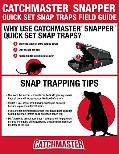 Catchmaster Catchmaster Snapper Mouse Traps 24Pk Mouse Traps Indoor for Home Reusable Rodent Killer for House Outdoor Critter Catcher Eco Friendly Pest Control for Garage Basement  Kitchen - Image 5