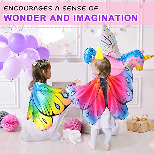 iROLEWIN Toddler Kids Butterfly-Wings for Girls Butterfly-Costume 10 Bulk Fairy Dress Up Wings as Boys Christmas Party Favors - Image 4