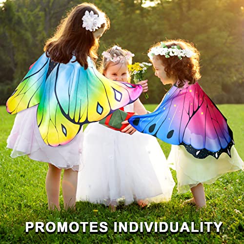 iROLEWIN Toddler Kids Butterfly-Wings for Girls Butterfly-Costume 10 Bulk Fairy Dress Up Wings as Boys Christmas Party Favors - Image 2