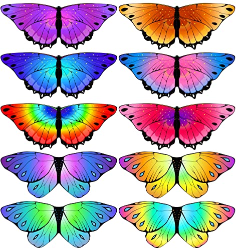 iROLEWIN Toddler Kids Butterfly-Wings for Girls Butterfly-Costume 10 Bulk Fairy Dress Up Wings as Boys Christmas Party Favors - Image 1