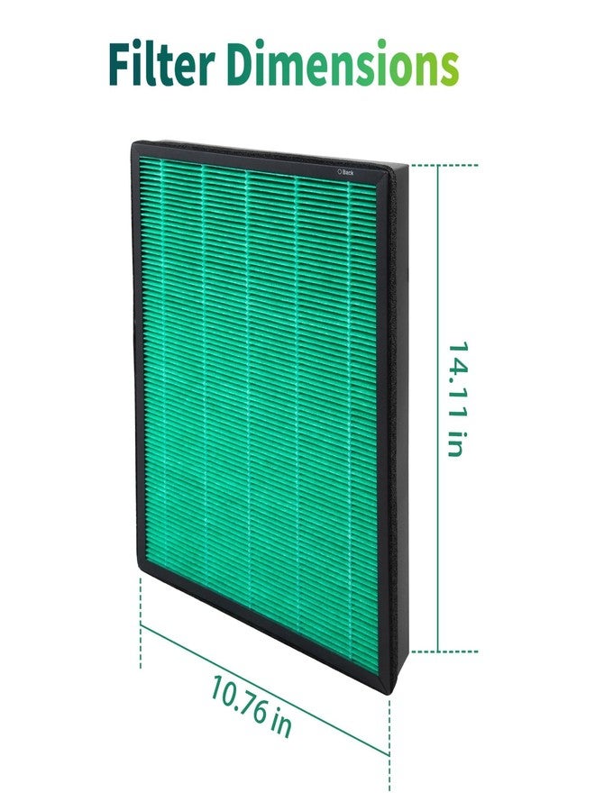 GoodtoU 400/400S Replacement Filter Compatible with Coway AIRMEGA Max2 400 400S 400(G) 400S(G) Air Purifier, H13 True HEPA and Active Carbon Filter Set, AP-2015-FP, 2PCS(1 Set) Green - Image 5
