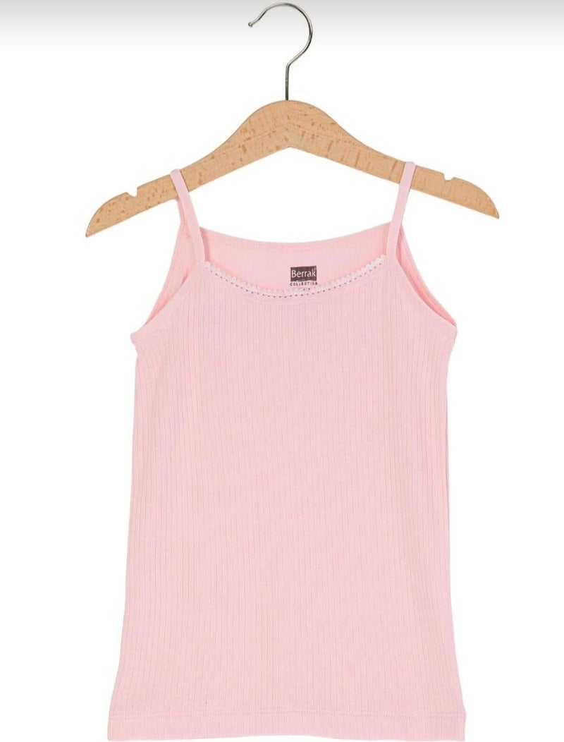 Berrak 6005 Girls Modal Rope Strap Undershirt 12 Pieces  - Image 1