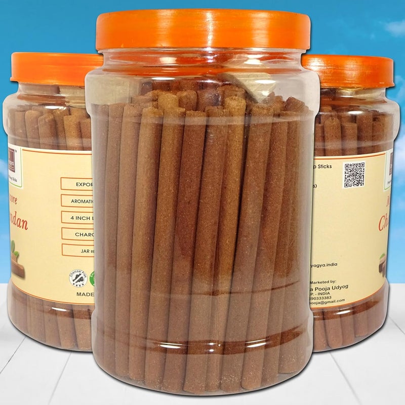 Devyagya Mysore Chandan Dhoop Incense Sticks Large Sticks Charcoal Free Chandan Dhoop Dhoopsticks 300G Long Lasting Fragrance for Home Office and Meditation Offer Applicable - Image 1