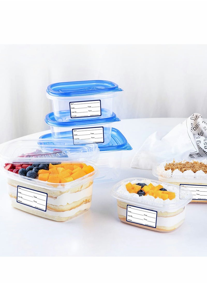 Removable Food Storage Labels Freezer 500 Pcs 1.2 x 2 in Stickers Refrigerator Adhesive Paper Labels, Roll