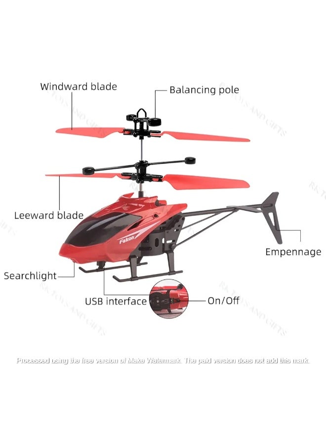 Exceed Wireless Induction Flying Helicopter Toy – Rechargeable USB RC Suspension Aircraft with Remote Control for Kids  - Image 5