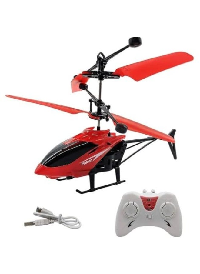 Exceed Wireless Induction Flying Helicopter Toy – Rechargeable USB RC Suspension Aircraft with Remote Control for Kids  - Image 1