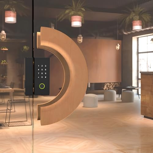 Rzeloyde Sliding Barn Door Handle Commercial Push Pull Handle for SaunaGlass Door Front Doors Back to Back Handle Wood Diameter 200mm787 - Image 1