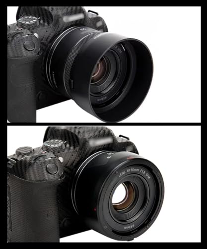 YRTIYO Camera Lens Hood Compatible for Canon EOS R8 R50 R10 R100 Camera w/RF 50mm F1.8 STM Lens, (Replace ES-65B) - Image 5