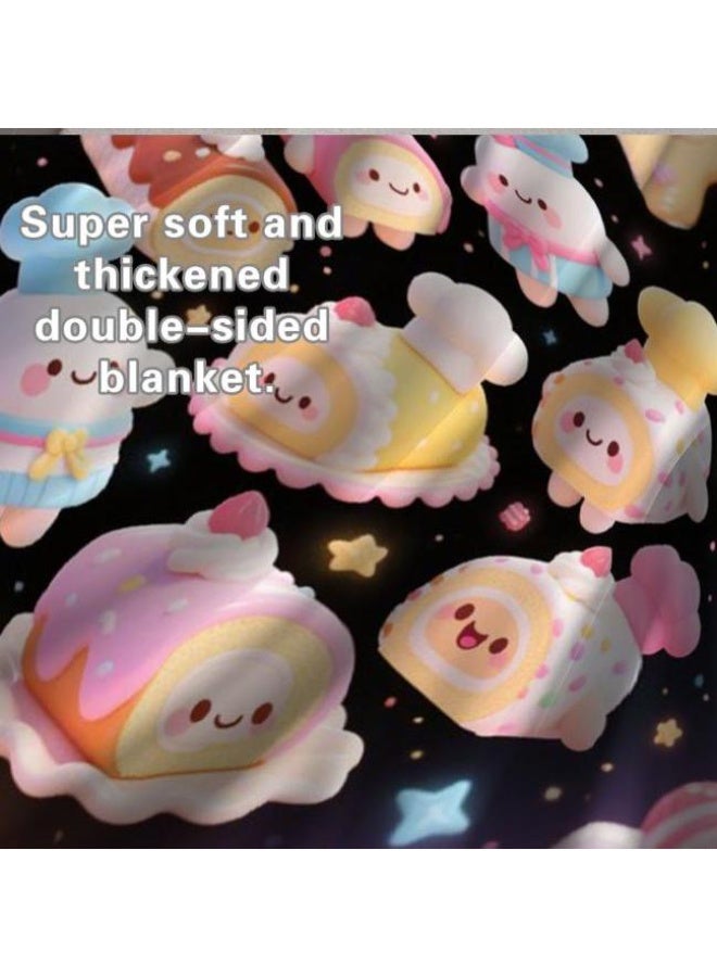 عام Wisdom Fairy (أحدث) بطانية رقيقة من الفانيلا (دافئة ومريحة، ومناسبة للنوم، واستخدام اللعبة، وإزالة الغبار والرمل) 150 سم * 200 سم - 23 - Image 5