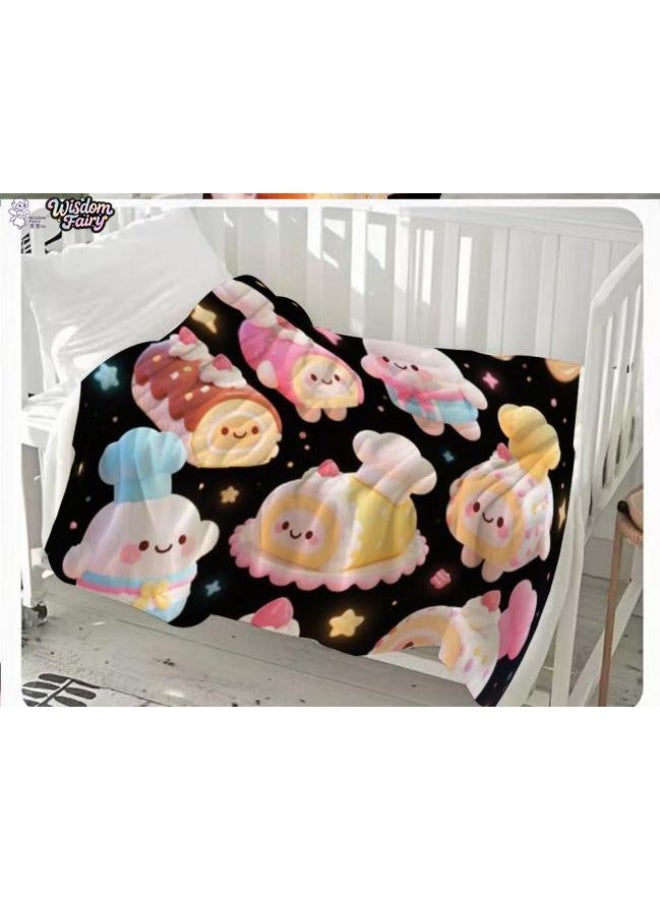 عام Wisdom Fairy (أحدث) بطانية رقيقة من الفانيلا (دافئة ومريحة، ومناسبة للنوم، واستخدام اللعبة، وإزالة الغبار والرمل) 150 سم * 200 سم - 23 - Image 1