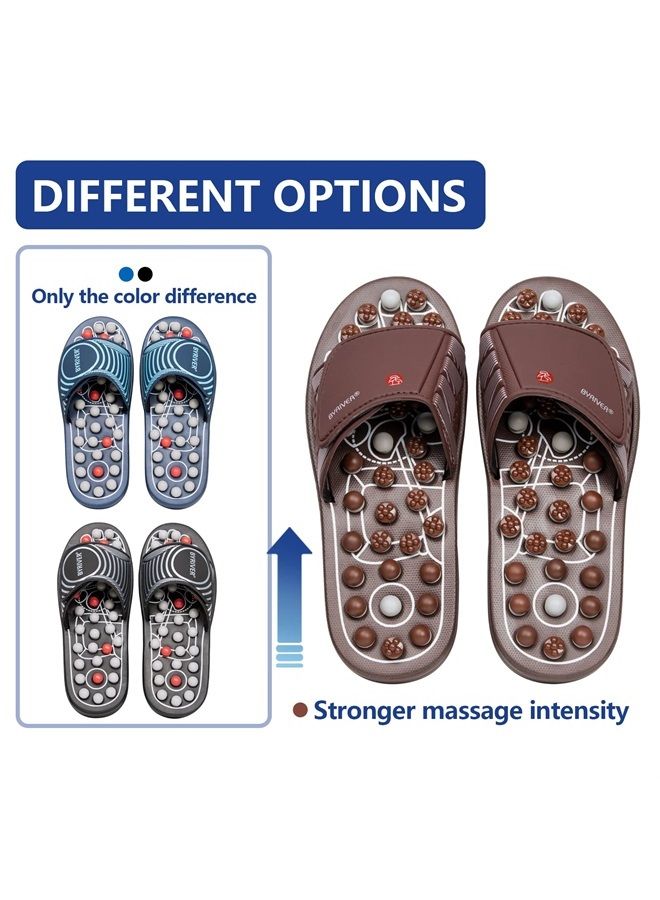 BYRIVER Portable Compact Travel Foot Massager, Acupuncture Ball Massage Flip Flops Slippers Tools, Destress Relaxation Gift for Men Women Dad Mom(03M) - Image 2