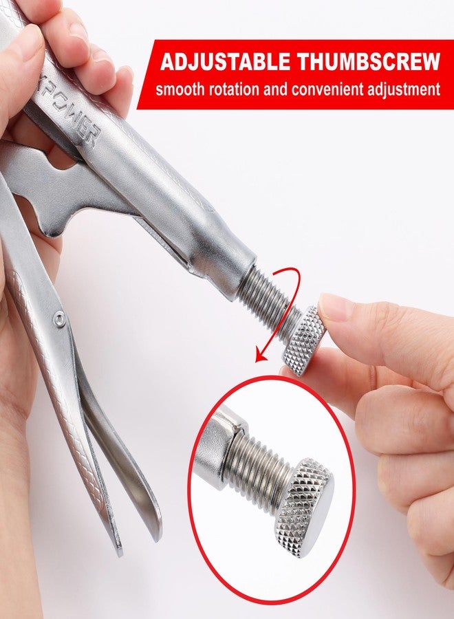 كماشة قفل MAXPOWER مقاس 24 بوصة على شكل حرف C، مشبك قفل كبير على شكل حرف C مع وسادات دوارة للإمساك، سعة فك قصوى تصل إلى 10 بوصات - Image 4