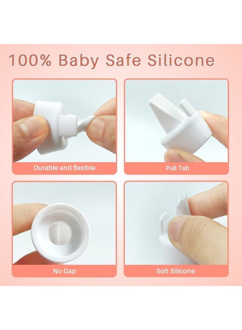 SYOSI Pump Parts 19mm Soft Rim Flanges for Spectra S2 S1 9 Plus Breastpumps Accessories Replacement Breast Shield and Duckbill Valves for Spectra Pump Parts and Spectra Flange  - Image 2
