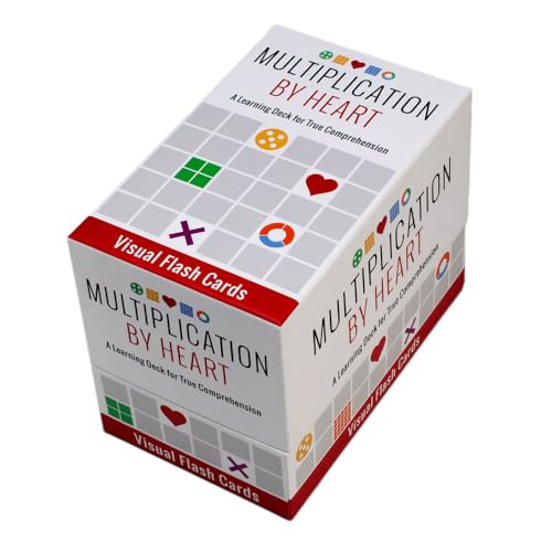 Math for Love Multiplication by Heart Visual Flash Cards for Multiplication fact Mastery in Five Minutes a Day - Image 1