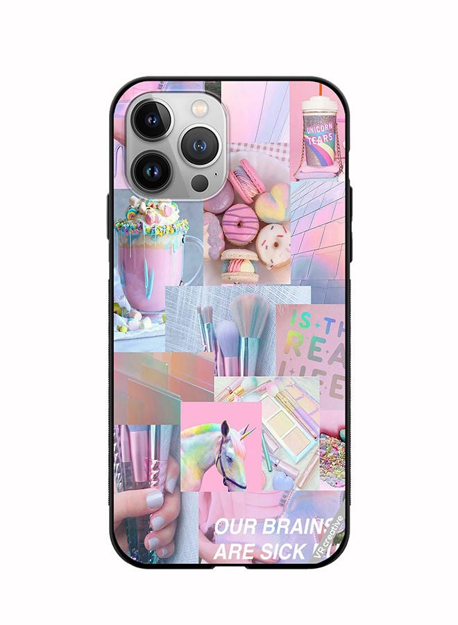 VR CREATIVE Protective Case Cover For Apple iPhone 11 Pro Pink Design College Design Multicolour - Image 1
