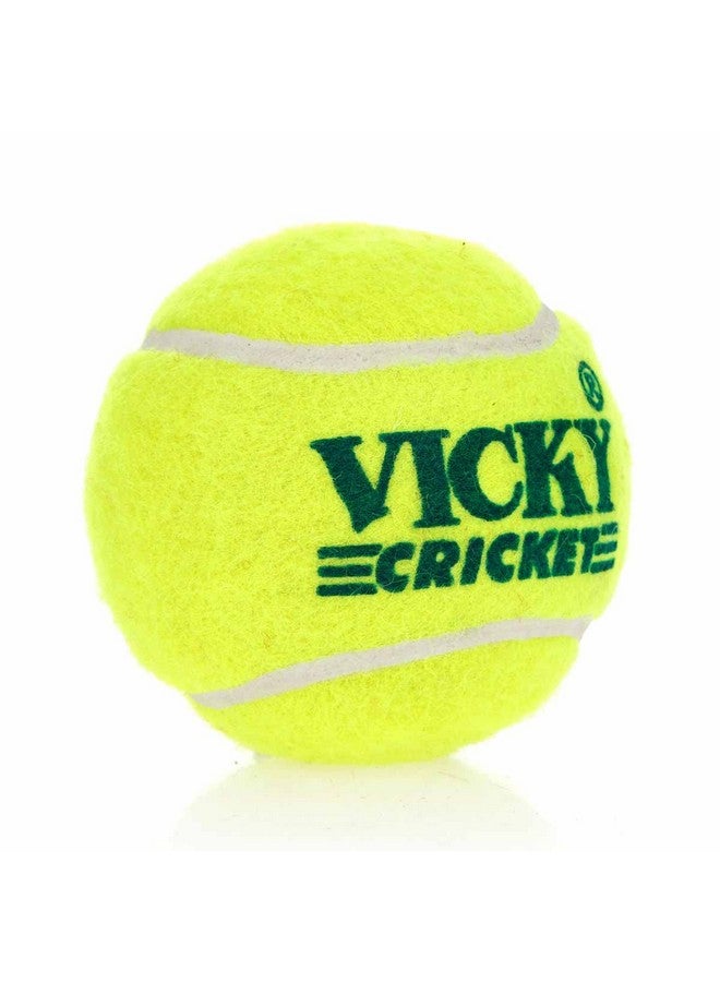 Vicky Yellow Tennis/Cricket Ball Light Multipurposeful Design & Durable Rubber Built Ideally Designed for Sports Enthusiasts or Trainees- Pack of 6 - Image 2