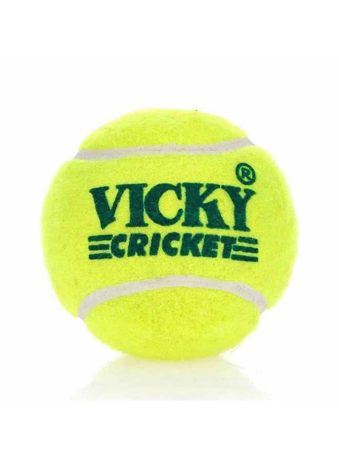 Vicky Yellow Tennis/Cricket Ball Light Multipurposeful Design & Durable Rubber Built Ideally Designed for Sports Enthusiasts or Trainees- Pack of 6 - Image 1