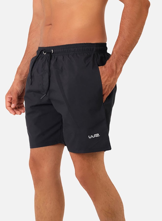 WHITE RABBIT Side Pockets Plain Swim Shorts  - Image 2