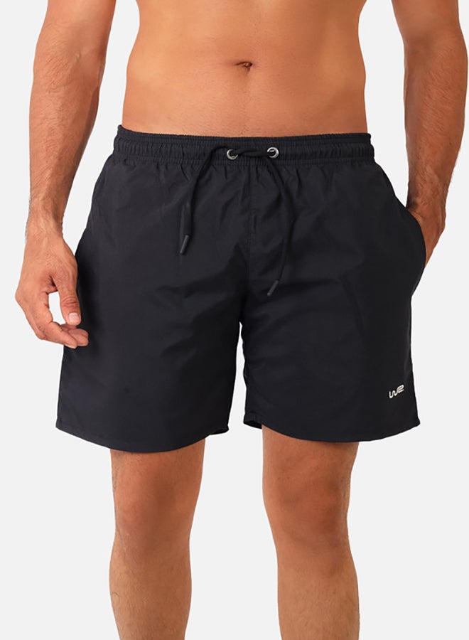 WHITE RABBIT Side Pockets Plain Swim Shorts  - Image 1