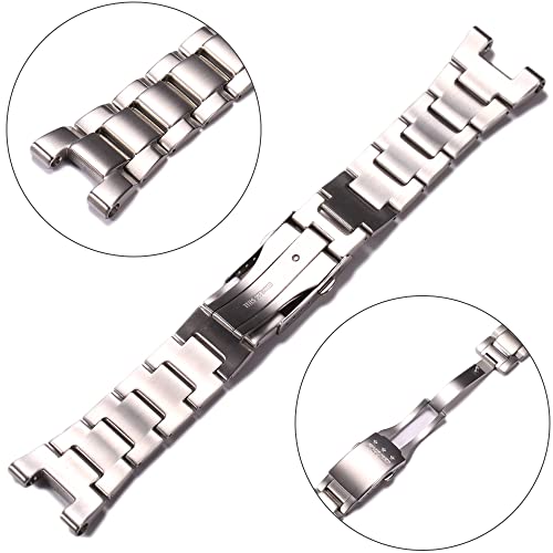 MCXGL Stainless-Steel Strap Compatible with G-Shock GST-B100 GST-210 GST-S300 GST-S110 GST-S100 Men's G-Steel Watch Band - Image 3