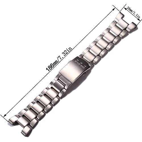 MCXGL Stainless-Steel Strap Compatible with G-Shock GST-B100 GST-210 GST-S300 GST-S110 GST-S100 Men's G-Steel Watch Band - Image 2