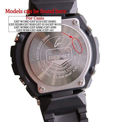 MCXGL Stainless-Steel Strap Compatible with G-Shock GST-B100 GST-210 GST-S300 GST-S110 GST-S100 Men's G-Steel Watch Band - Image 4