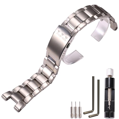 MCXGL Stainless-Steel Strap Compatible with G-Shock GST-B100 GST-210 GST-S300 GST-S110 GST-S100 Men's G-Steel Watch Band - Image 1