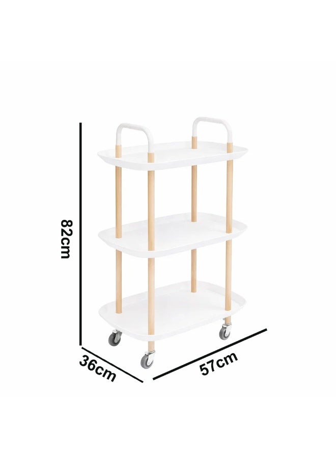 Multi-Tier Rolling Storage Cart – Mobile Organizer with Quiet Wheels for Kitchen, Bathroom, Living Room & Bedroom - Image 1