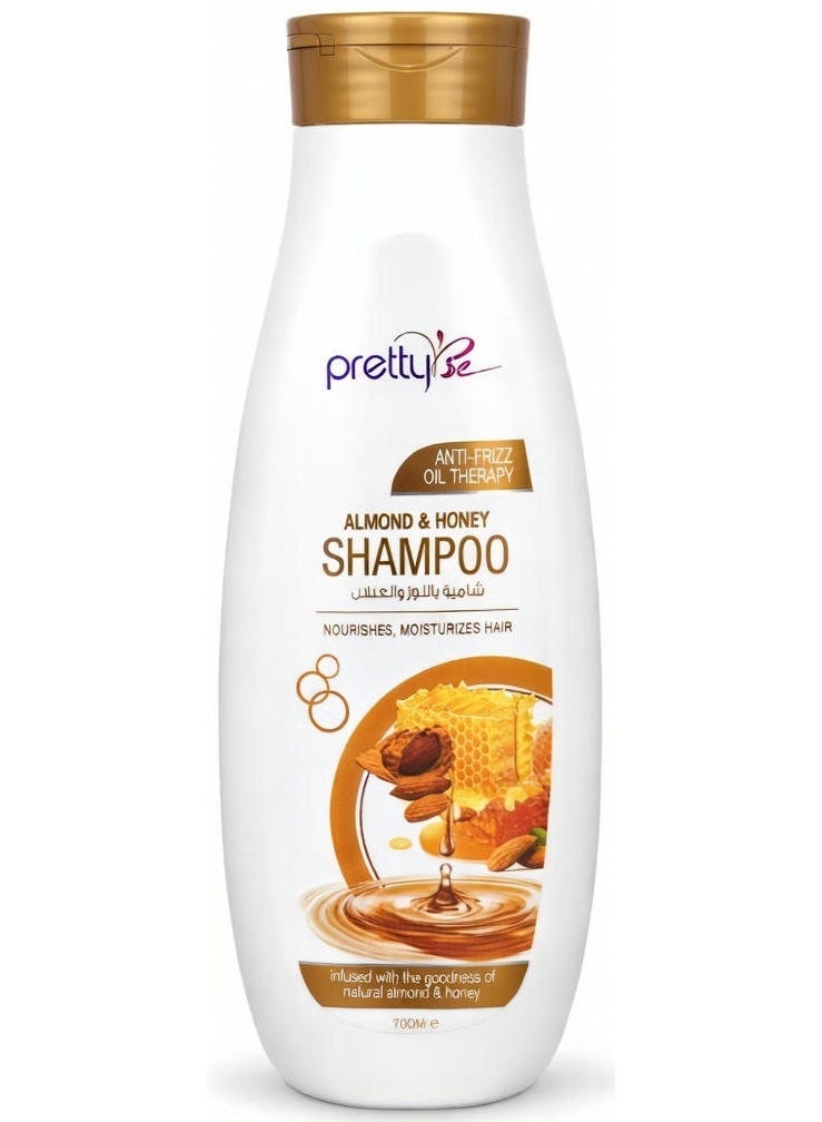 Pretty Be Hair Shampoo With Almond & Honey Extracts Easily Cleanses Your Scalp & Hair For All Hair Types 700 ML
