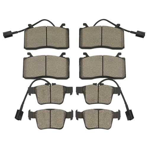 Tivora Front & Rear Ceramic Brake Pads Set Compatible with Alfa Romeo Giulia 2017 2018 2019 2020 2021 2022 Replace 68317364AA 68318394AA 68501180AA 77367733 - Image 1