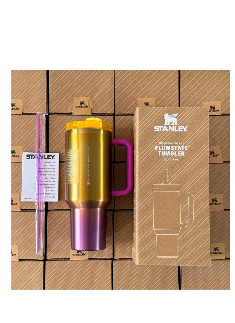 Stanley Quencher H2.0 Flowstate Stainless Steel Vacuum Insulated Tumbler with Lid and Straw for Water, Iced Tea or Coffee - Image 1