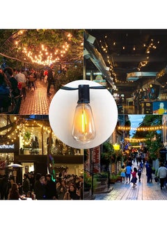 LED String Lights, 7.5m ST36  Indoor Outdoor Patio Lights, 25 Shatterproof Bulbs, 2700K Warm White, IP45 Weatherproof, Hanging Hooks, Extendable links, Ramadan and Eid decoration lights - pzsku/Z3104CBFC6B3B0AAE0C49Z/45/_/1740523768/39c6edbf-2ca7-4397-9e73-a83c7555221f